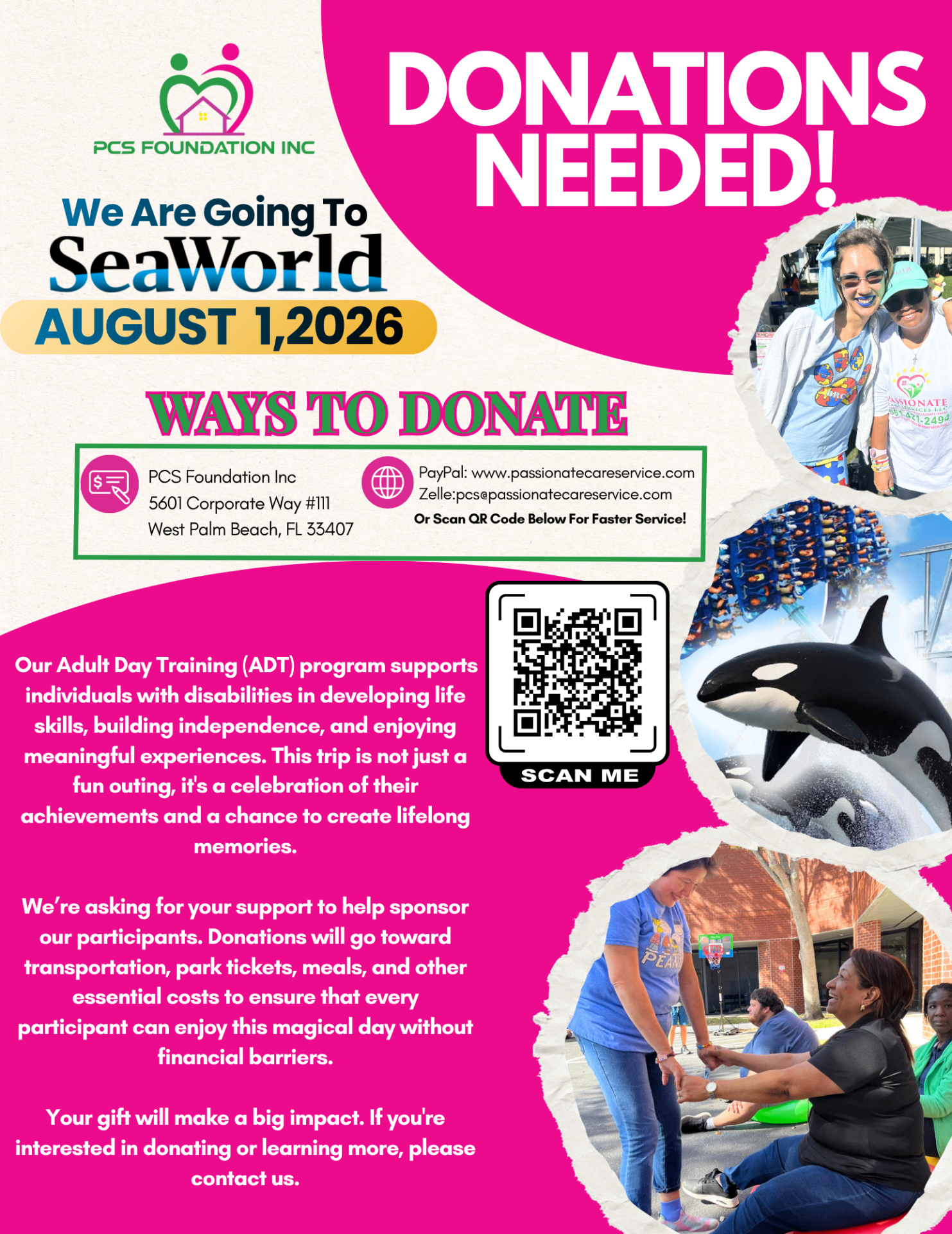 SeaWorld donation campaign